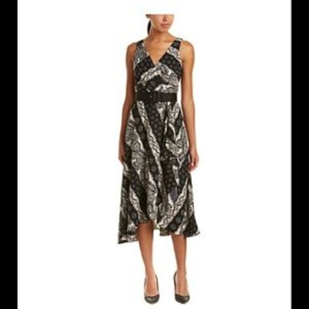 Eva Franco Camille Dress in Black/Ivory
